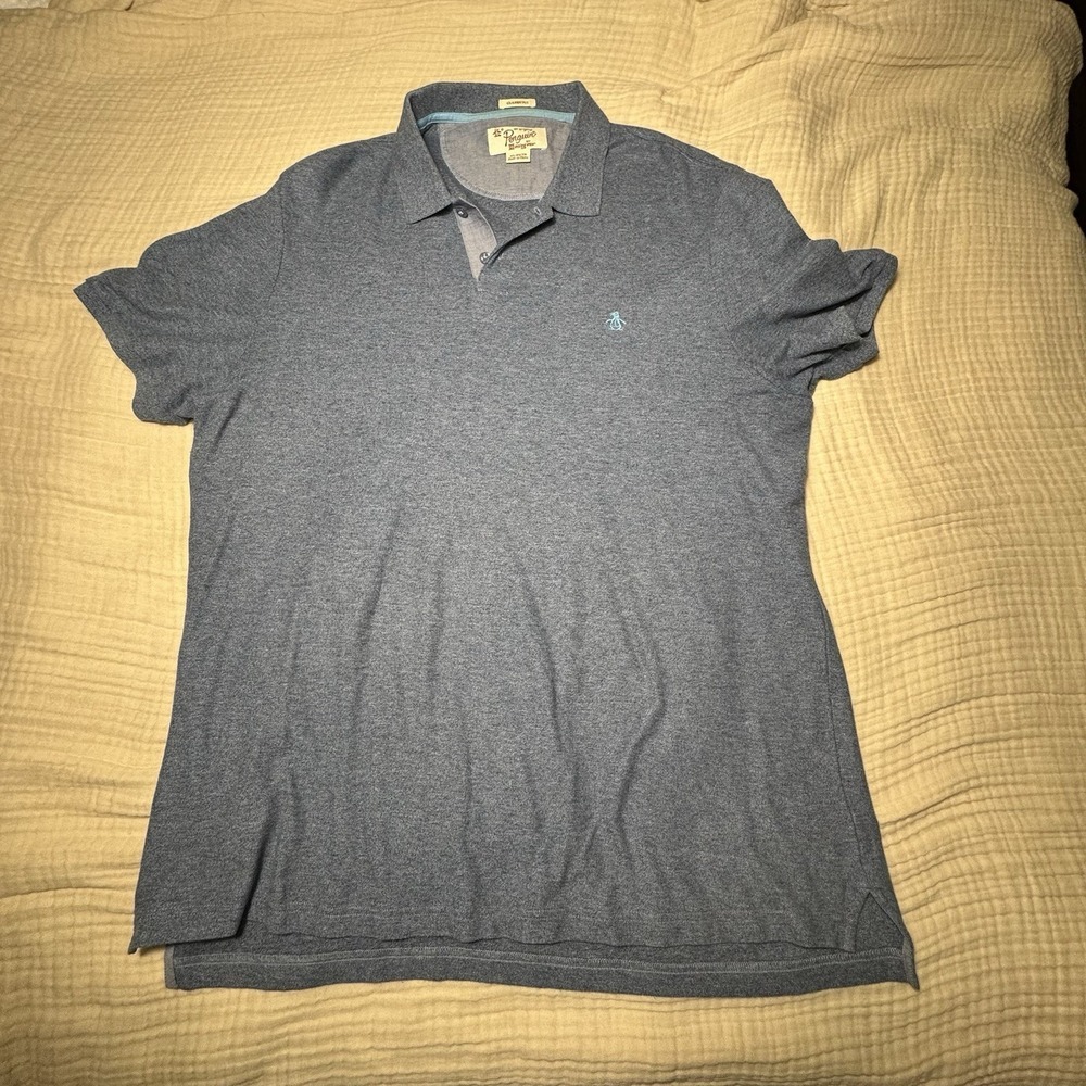 Penguin Blue Polo Shirt Men's Small Short‎ Sleeve Casual Classic Fit XL